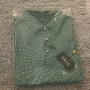 Masters Green Checkered Men's Polo Shirt